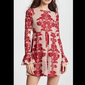 NWT FLL Temecula mini dress in red